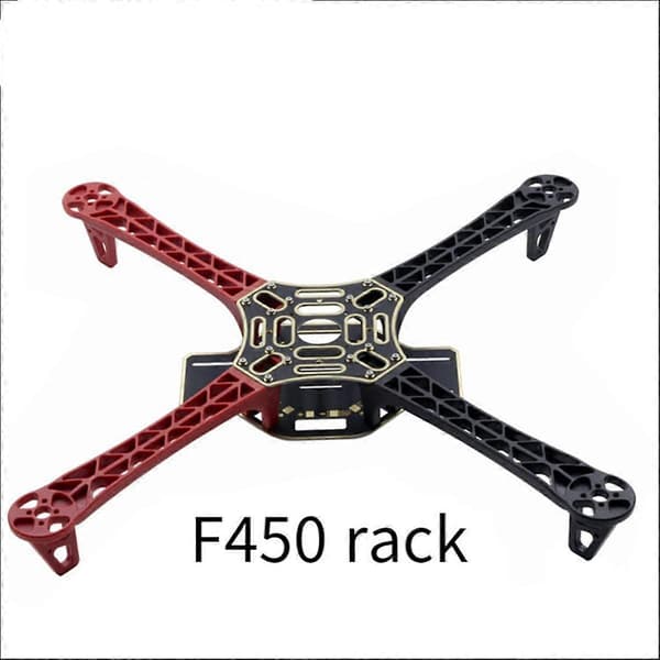 F450 Drönarram Kit 4-Axis Flygplansram Quadcopter Ram Hjul med Landningsställ för RC Multicopter