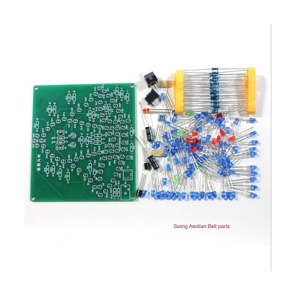 DIY Elektronikkit DC 4.5-5V Svingande Vindspel Lödprojekt Praktik Lärkit, Wit