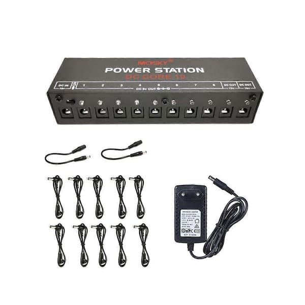 Mini Gitar Effekt Strømforsyning 10 Isolert Utgang for 9V 18V Effektpedal Overstrømsbeskyttelse