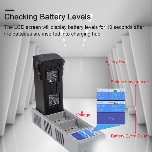 USB-batteriladdare för Mavic 3 Drönare Flygbatteri USB-laddningshubb Digital
