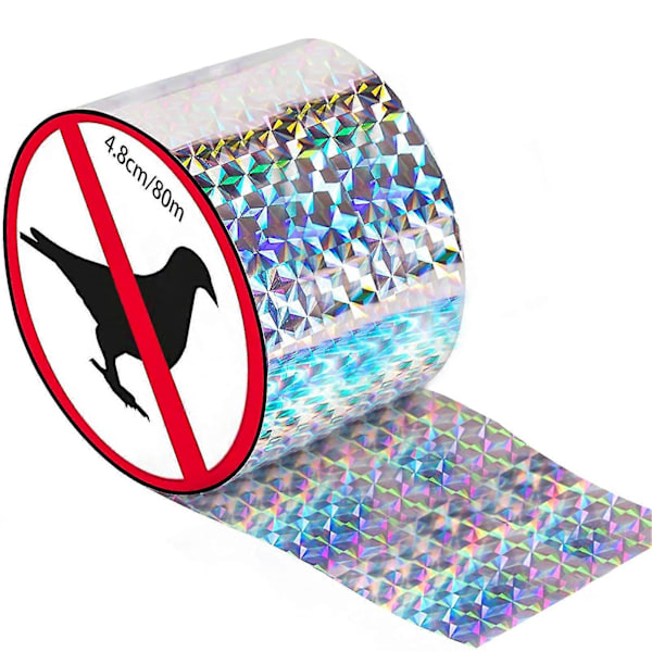 Fågelavvisande Tejp Avskräckande Tejp Reflekterande Tejp 80 M X 2,4 Cm Reflekterande Fågelavvisande Tejp Fågelavvisande Band
