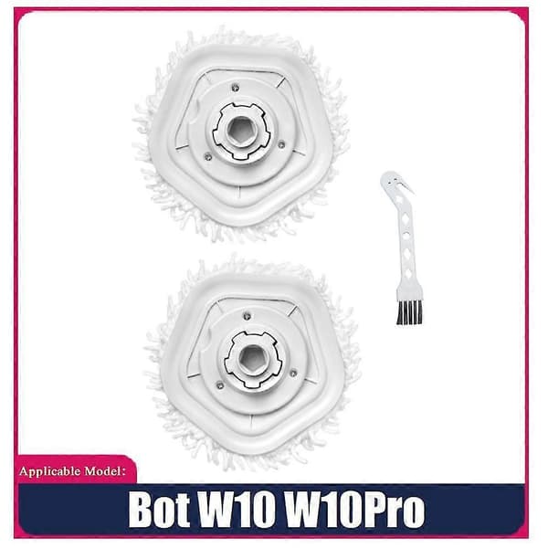 2 sett med avtakbare brakettmopper for Dreame Bot W10 W10pro
