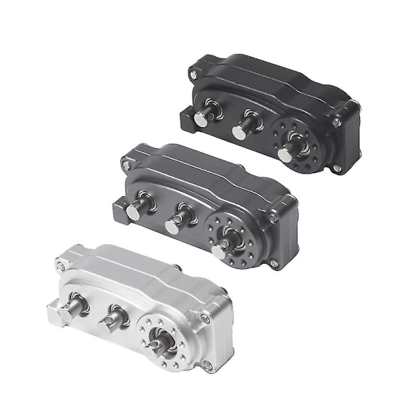 313mm Akselavstand Metall Chassis Ramme Overføringsveske Passer Til 1/10 Rc Crawler Bildeler, Svart