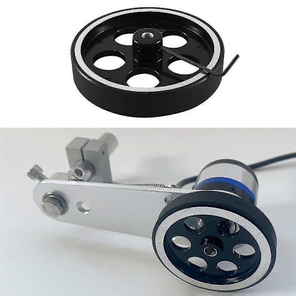 300mmX6mmX18mm Industrielt Aluminium Gummi Måle Encoder Meter Hjul til Industriel Encoder Enco