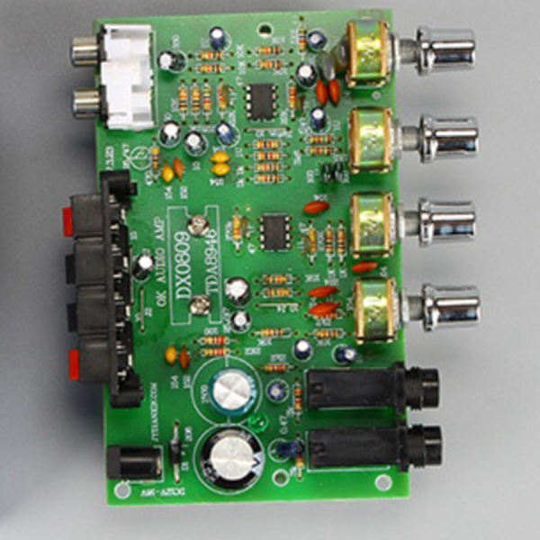 40w+40w TDA8944 Stereo Audio Forstærkerkort Digital Mikrofonforstærker Bilforstærker Tonekontrol Højttaler