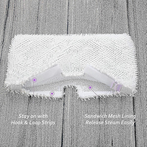 4 Pakkaa S3500 Mikrokuitu Moppeja Shark Steam Pocket S2901 S3501:lle