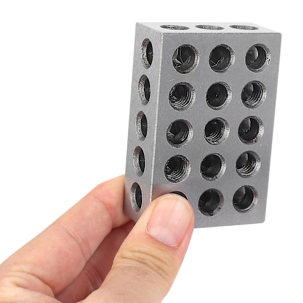 2 st 25x50x75mm Härdat Stålblock 23 Hål Parallell Klämblock Svarvverktyg Precision 0,005m