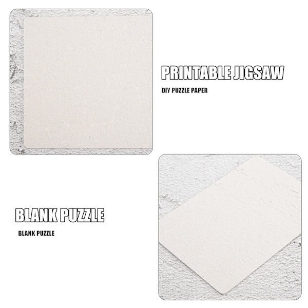 Sublimeringspussel 10 st/förpackning DIY-hantverk A5-pussel för sublimeringsbläcköverföring