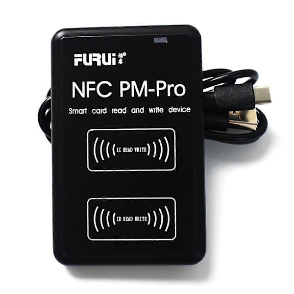 Ny PM-Pro RFID IC/ID Kopieringsmaskin Duplikator Fob NFC Läsare Skrivare Krypterad Programmerare USB UID Kopieringskort Tag