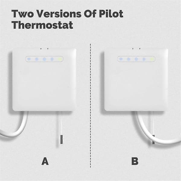 Wifi Smart Termostat for Pilot Wire Varme Radiator for Strøm Overvåking App Fjernkontroll(A)
