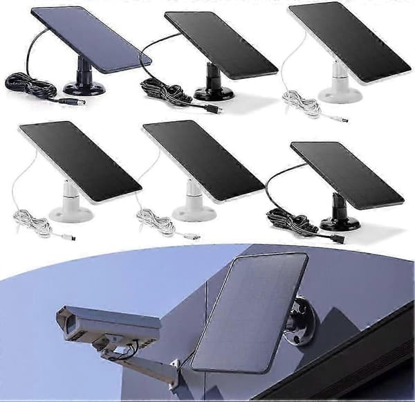 Solcellepanel for utendørs blinkende kamera, 4W solcellepanel kompatibelt med Blink Outdoor
