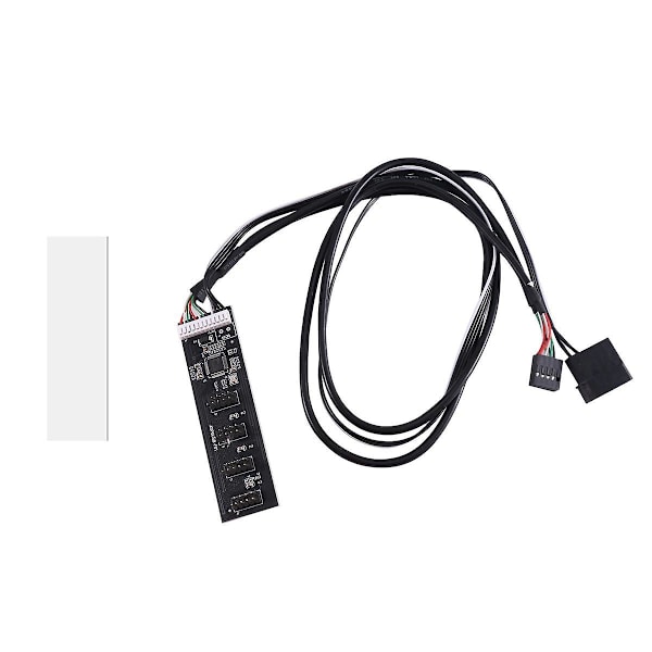 Usb 2.0 9-nastainen liitin 1-4 laajennuskeskittimen jakaja-adapteri muuntaja Usb 1-4 uros 20cm 9-nastainen Inte