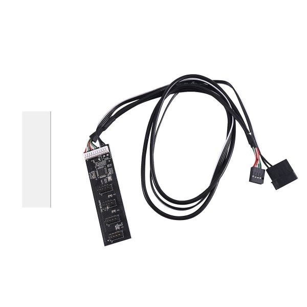 USB 2.0 9pin Header 1 - 4 Extension Hub Splitter Adapter USB 1 - 4 Uros 20cm 9-pin Inte