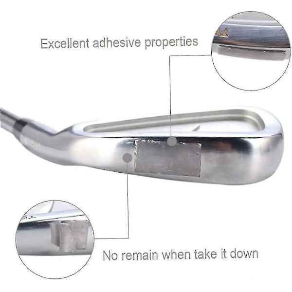 1 stk Golf Blybånd Høj Densitet Selvklæbende Blybånd Sølvbelagt Vægt Rulle 254x12.7mm Golf Vægte Bånd