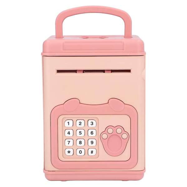 Interaktiv Rosa Fingeravtrykk Passord Sparegris for Barn