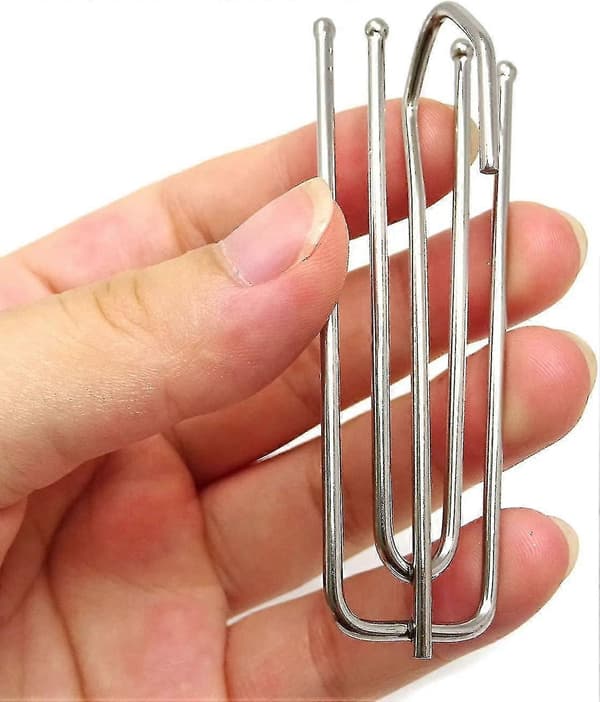 Rostfria gardinveckkrokar 24-pack med 4 spetsar nypklämmor krokar Traverse Pleater