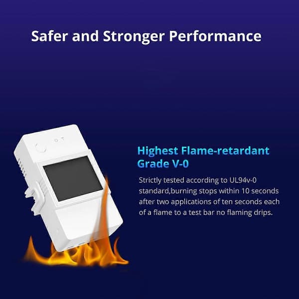 POW Elite Meter Bryter 16A Wifi Forbruksbryter Modul Fungerer med Google Home Alexa