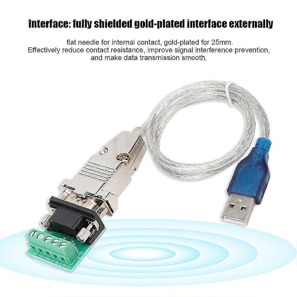 USB - RS485 -sovitinkaapeli, muunnin, yhteensopiva RS232-, RS485- ja RS422-standardien kanssa, YEMMA
