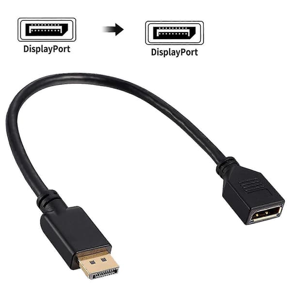 DP1.2 4K HD-kompatibel til Mini DP Toveis Videoadapterkabel Vertskjerm DP Kabel Konverterkabel
