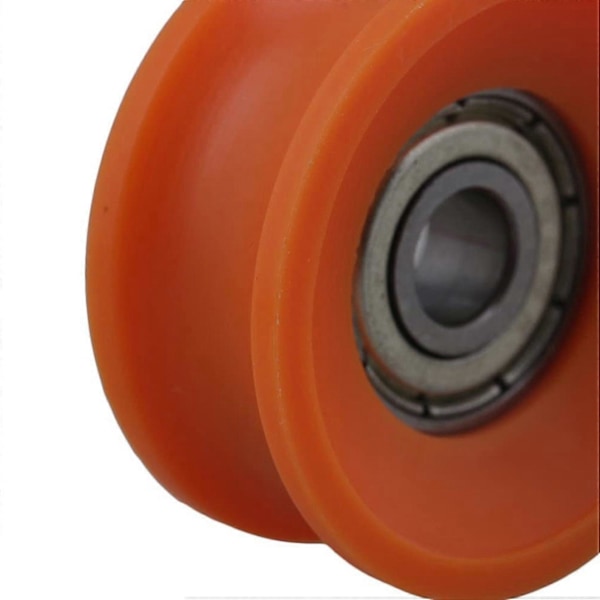 8 stk. 6x30x13mm Plastikbelagte Forseglede Lejer Stål 606zz Dyb U-Spor Guide Trinse Skinne Kugle Rulle