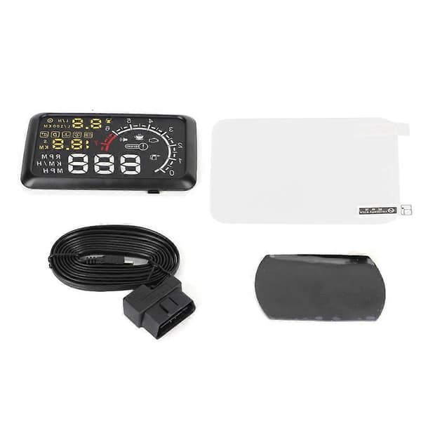 Universal 5,5 tum Head Up Display Hastighetsmätare Smart Gauge ODB2 System Biltillbehör
