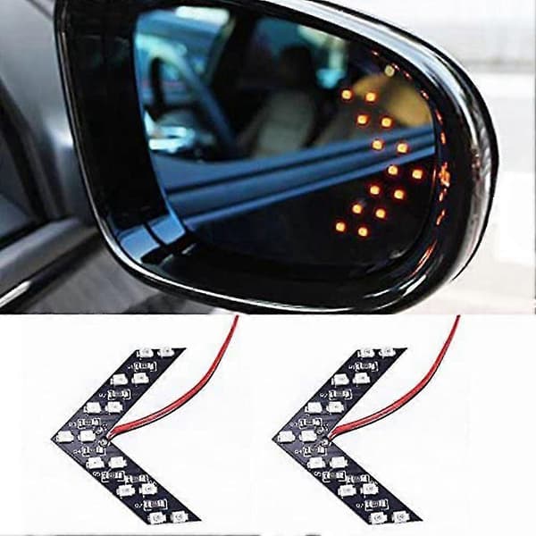 2st 14 Smd Led Backspegelindikator Blinkers, Gult Ljus
