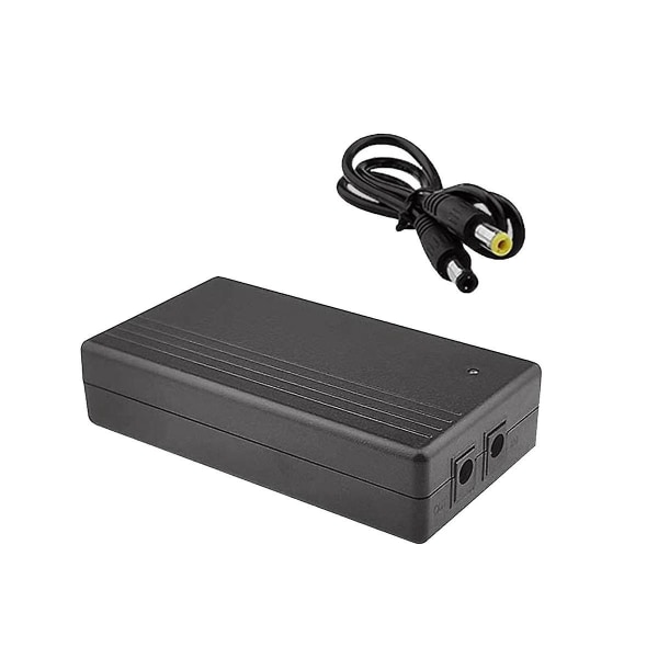 5V 2A Avbruddbar Strømforsyning Mini UPS 6000MAh Batteribackup for CCTV & WiFi Router Nødforsyning