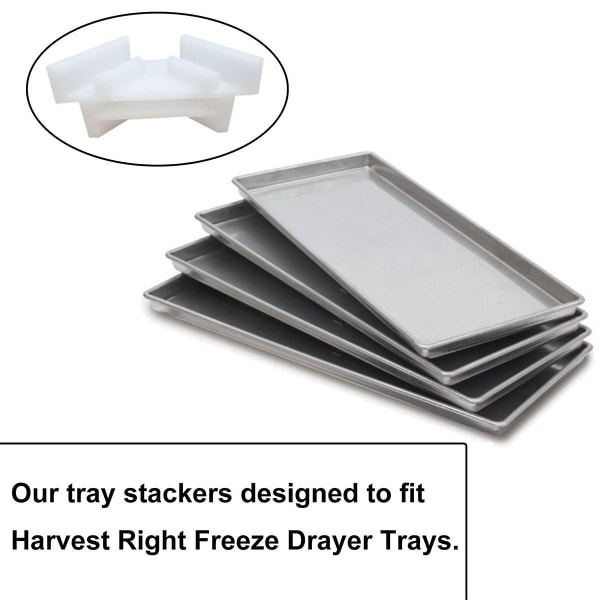 12 stk brettstablere for frysetørkertilbehør Kompatibel med Harvest White-brett (kun Tray St