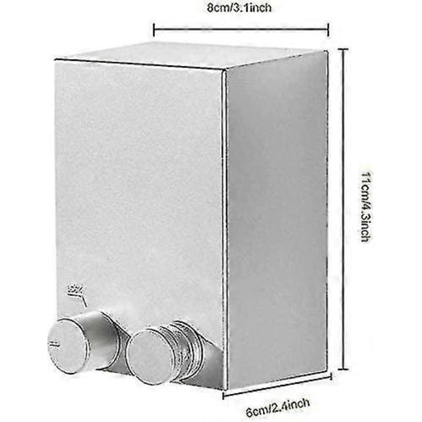 Innendørs/utendørs innfellbar klesline veggmontert tørkestativ med justerbar 4,2 m/13,8 fot ståltrosse (sølv)