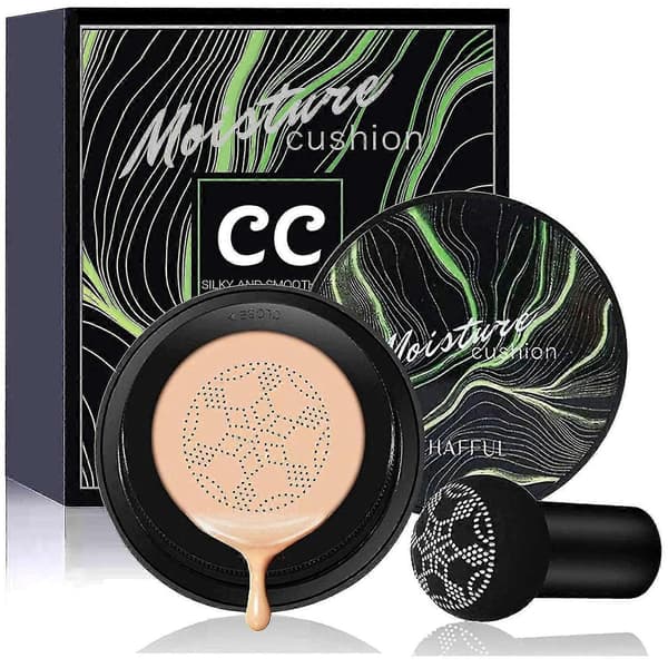 Air Cushion CC Cream Concealer Sopphodebørste Sminkefoundation Fuktighet