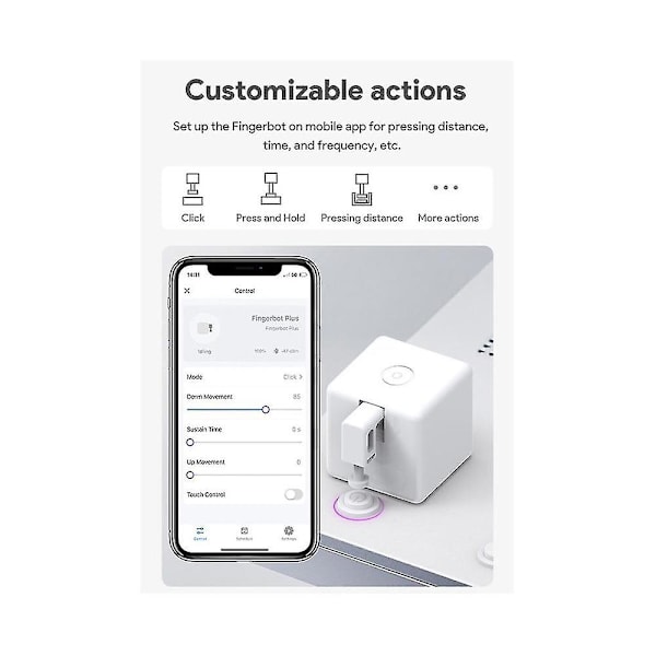 Tuya Smart Fingerbot Plus+verktygslåda Zigbee Switch Bot Knapp Smart Hem Smart Life App Röststyrning Wi