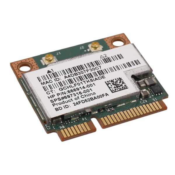 2x Dobbelbånd 2.4+5g 300m 802.11a/b/g Wifi Bluetooth 4.0 Trådløst Halvt Pci-e Kort For Bcm943228hmb S