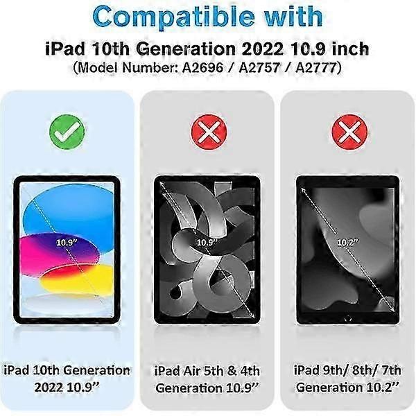 2X Skärmskydd i härdat glas för iPad 10.9 Gen 10 Transparent