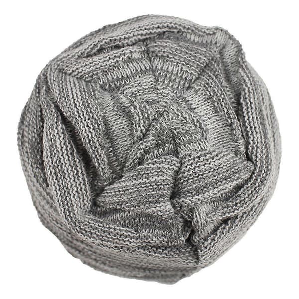 Vinter Slouchy Mössa med Fleecefoder, Stickad Varm Mjuk Stretchig Skull Cap för Män och Damer Kvinnor Hästsvans