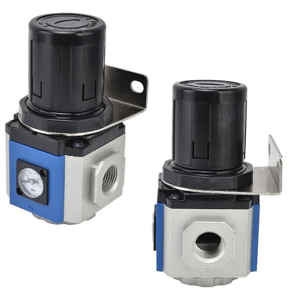 Lufttrykksregulator 0.05~0.9mpa 20?130Psi Justerbar Kontrollventil med BrakettGR400?15 PT1/2