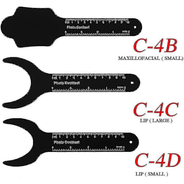 Dentalfotograferingskontraster, Svart Bakgrundstavla Dental Fotokontrastkit, För Palatal Fotokontrast (6 st, Svart)