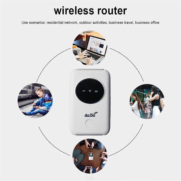 H808+ Mobil WiFi Router 4G Lte 150Mbps Bærbar Pocket Modem Mini Router med SIM-kort Slot Hotspot til Udendørs Rejser