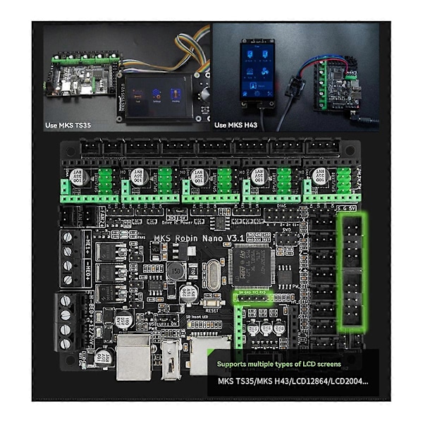 MKS Robin Nano V3.1 for Kontrollkort for 3D-printer