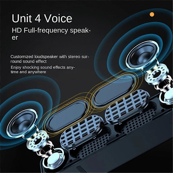 Bluetooth Subwoofer Soundbar TV Audio Musiikki Langaton Kaiutin Valkoinen