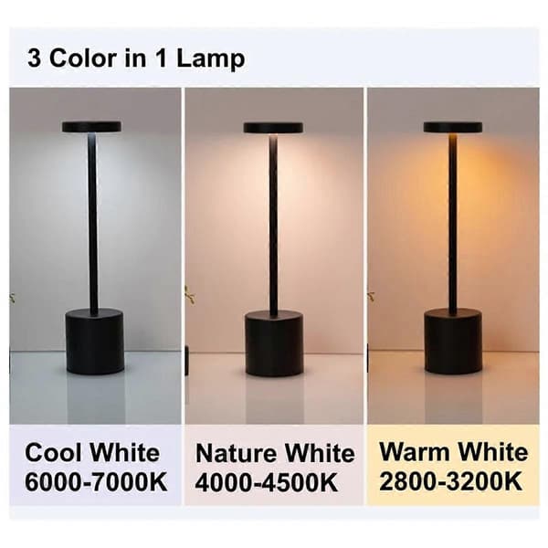 Typ C Uppladdningsbar LED Bordslampa Touch Switch Nattlampa C