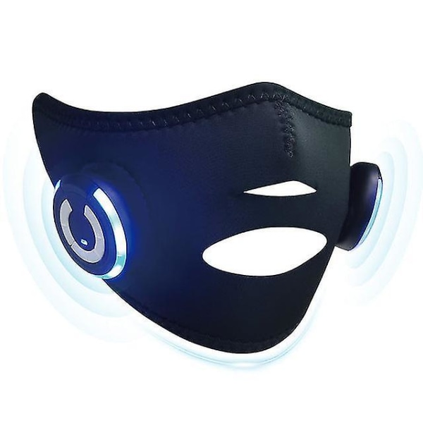 3d silikon ansiktsmask Elektrisk Ems Vibration V ansiktsmassager  Anti-rynkmagnetmassage Ansiktslyftande fast bantningsmaskin Black b444 |  Black | Fyndiq