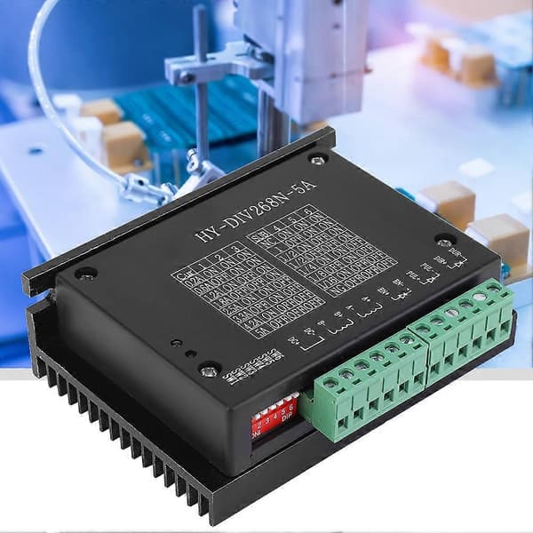 Hybrid Stepper Motor Driver Tvåfas CNC Kontroller 0.2-5A TB6600 DC12-48V Input YEMAA