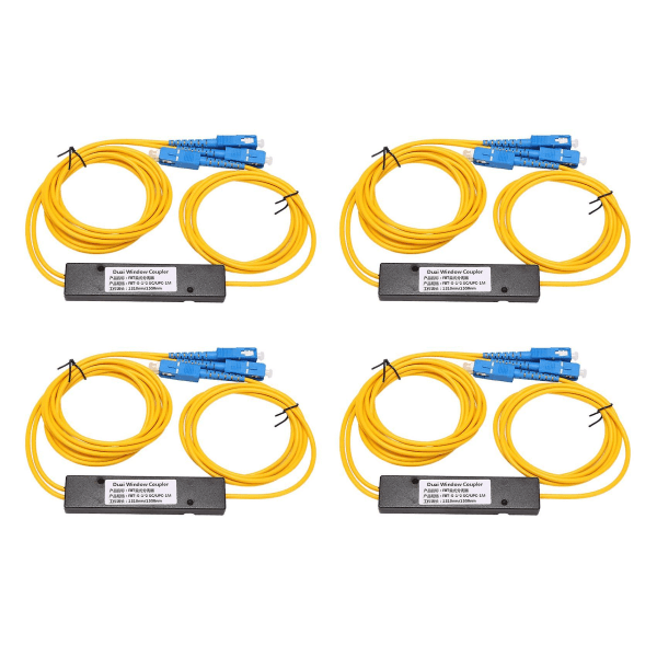 4x Ftth Sc Upc 1x2 Plc Singlemode kuituoptinen jakaja Fbt optinen liitin