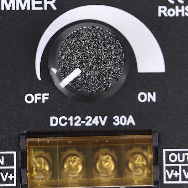 1 stk. Dc12v-24v Led-dæmper 30a 360w Justerbar Strip Til Enkeltfarve 5050/3528 Shytmv