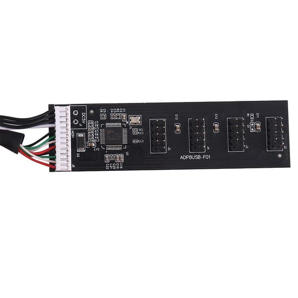 USB 2.0 9-pins Header 1 til 4 Udvidelseshub Splitter Adapter Konverter USB 1 til 4 Han 20cm 9-pins Inte