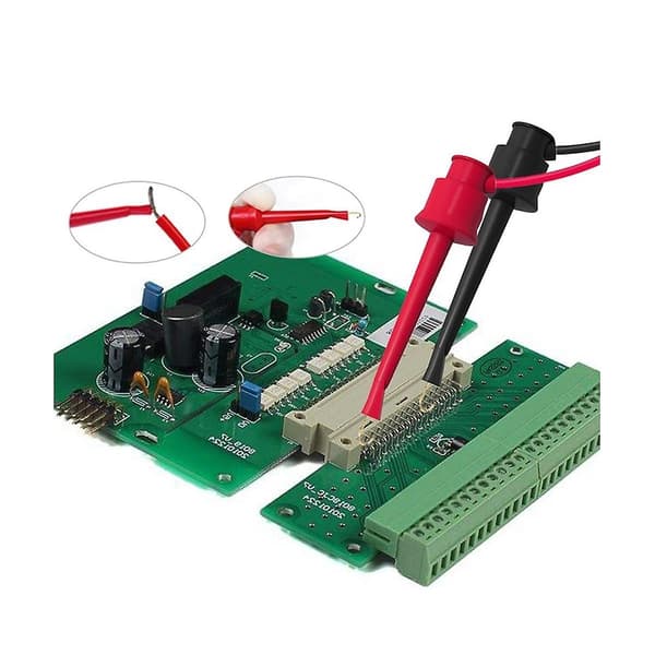 P1308b 18-delt Testleddsett 4mm Bananplugg til Testkrok Kabel Utskiftbare Multimeter Sondes Alligator