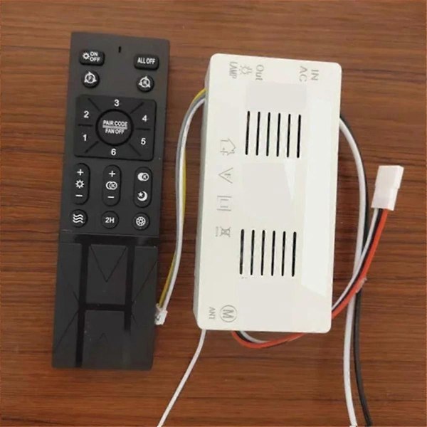 Loftventilator Tilbehør Loftventilator Fjernbetjening Boligforbedring 6 Hastighedsindstillinger AC 110V-265V Praktisk