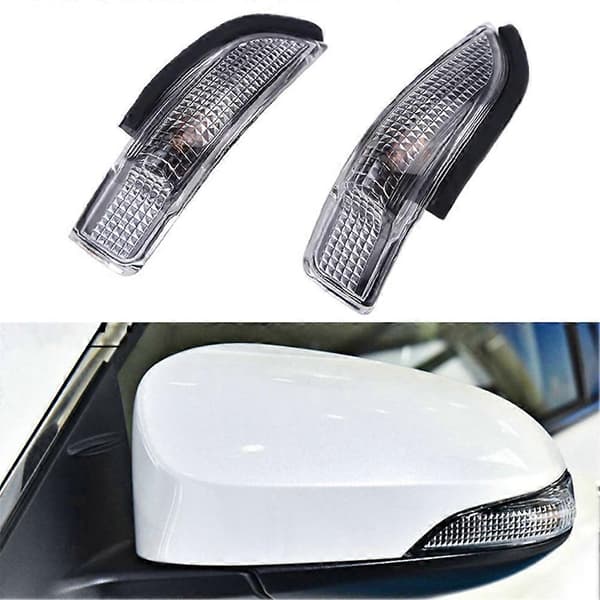 2 STK Sidespeil Blinklys Indikatorlys for Yaris Prius C Venza