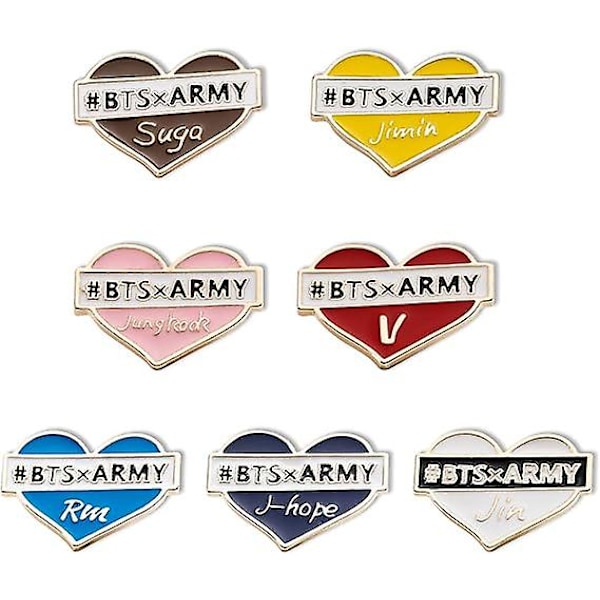 Bts Brosch Set Bts Army Bangtan Söt Emalj Slagstift För Barn Kvinnor Kläder Ryggsäck Bts Gåva