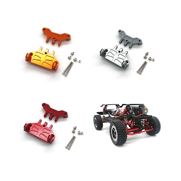 Styrekopp i metall for 1/12 Mn128 Mn86s G500 Crawler Off Road Truck, Grå
